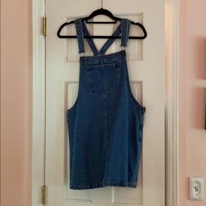 Denim jumper dress